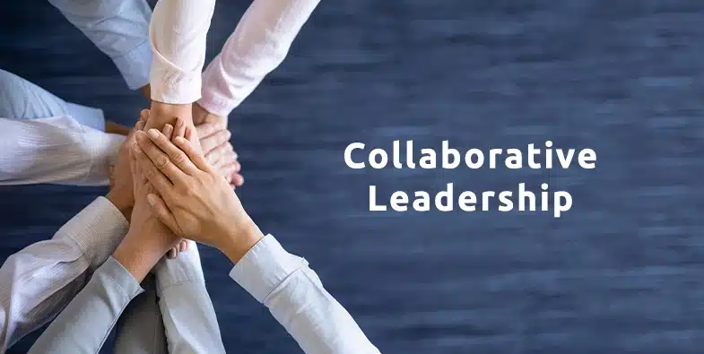 Collaborative Leadership course visual promoting teamwork