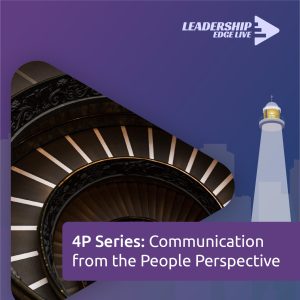 4P Series Communication course visual promoting people-centered leadership